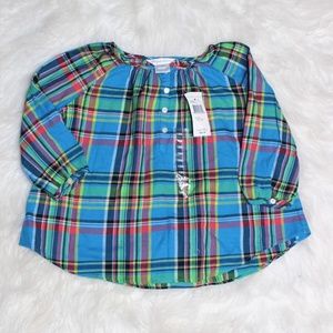 Ralph Lauren | Blue Plaid Pullover Tunic NWT!